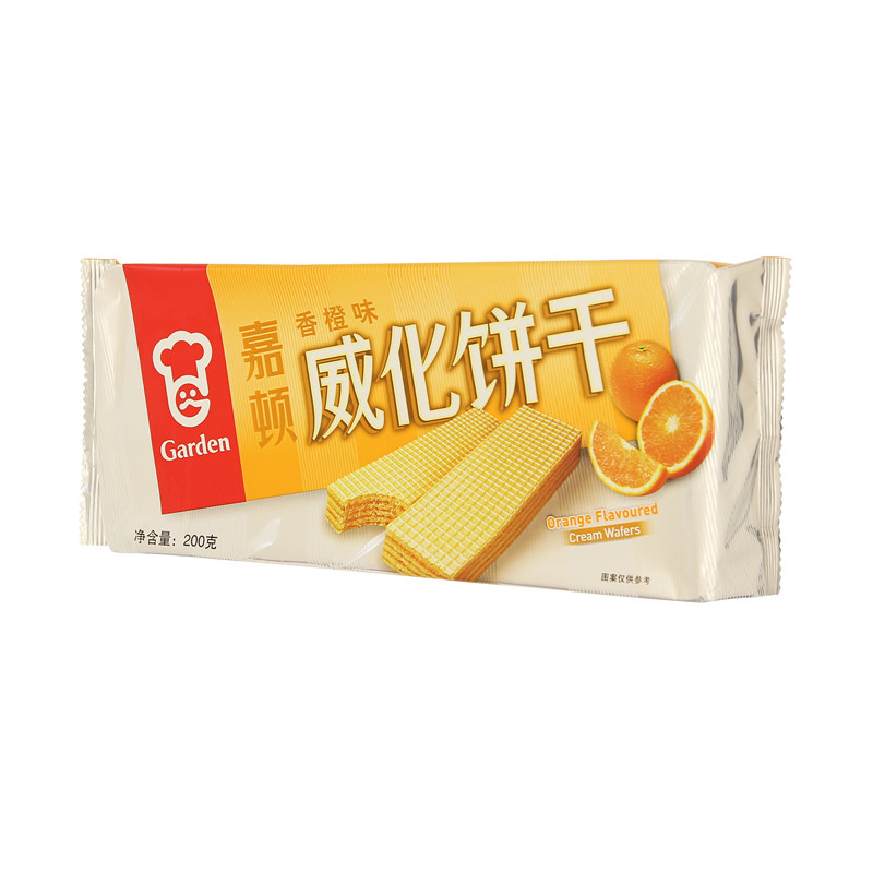 嘉顿威化饼干(香橙味)200克/包