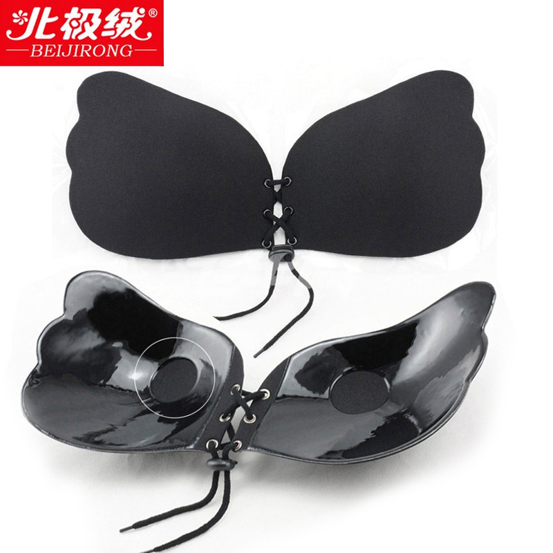 北极绒 拉绳b聚拢隐形文胸硅胶胸贴乳贴 婚纱无肩带内衣 bjrjd-005