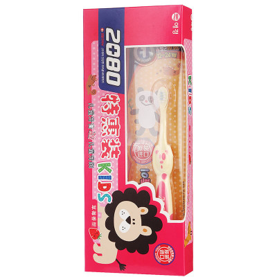 韩国进口 2080 KIDS 儿童牙膏(草莓香型)80g+