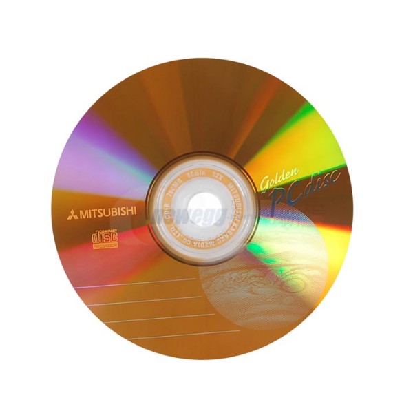 三菱（MITSUBISHI） 刻录盘 CD-R 50片装 金盘