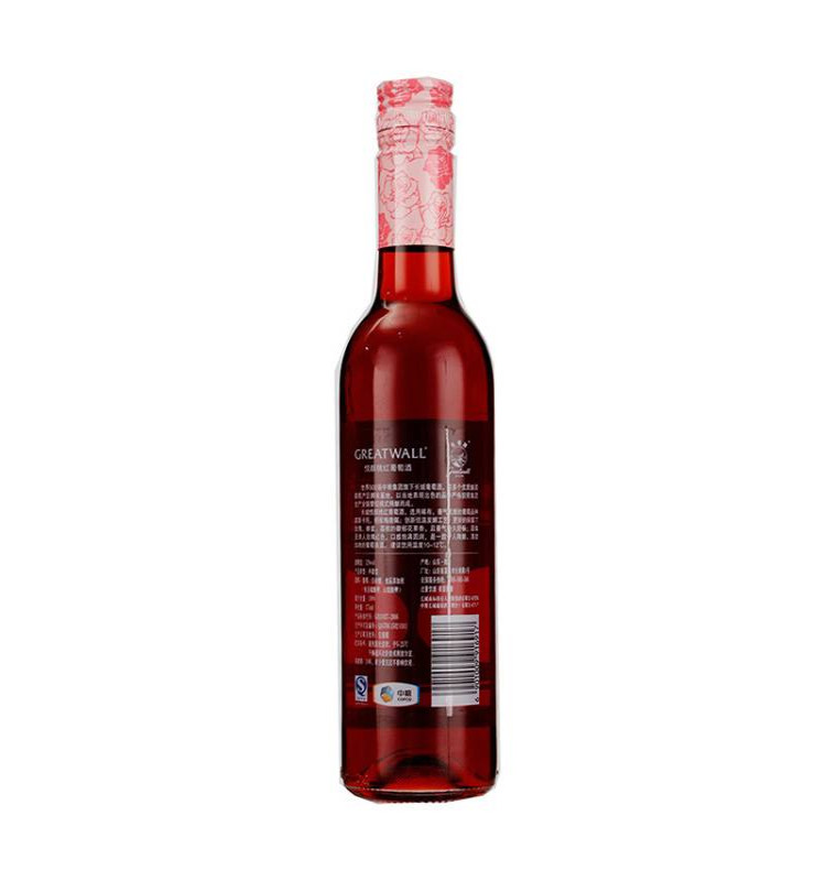 长城 悦颜桃红葡萄酒 375ml/瓶