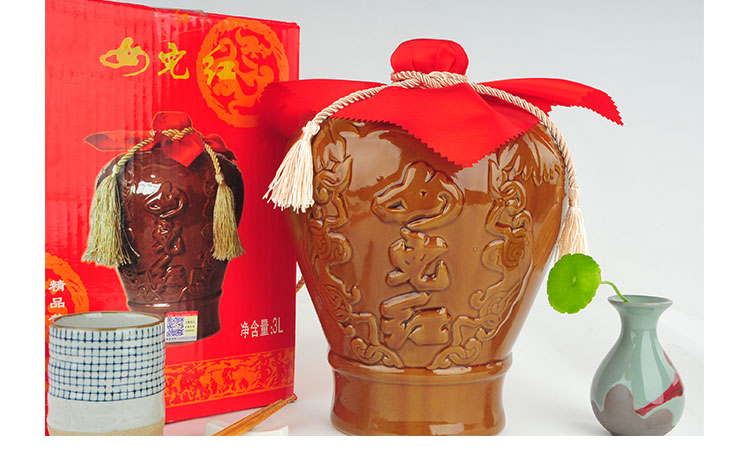 女儿红 陶坛精品黄酒 3l/盒