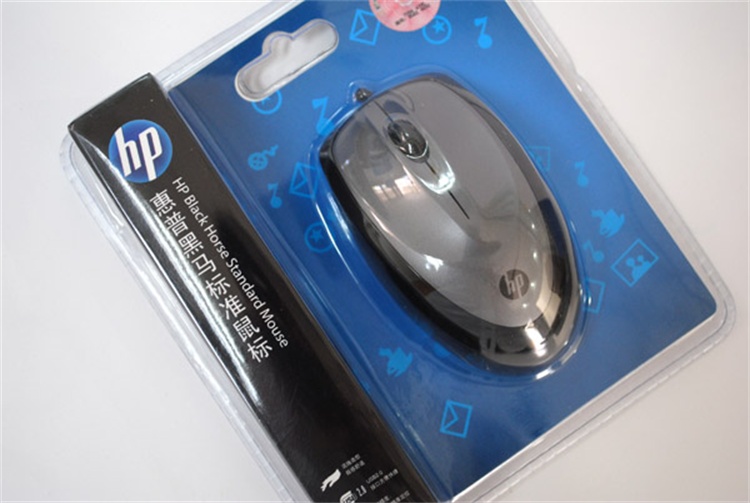 HP惠普 黑马标准鼠标 USB鼠标 光电鼠标 笔记本鼠标