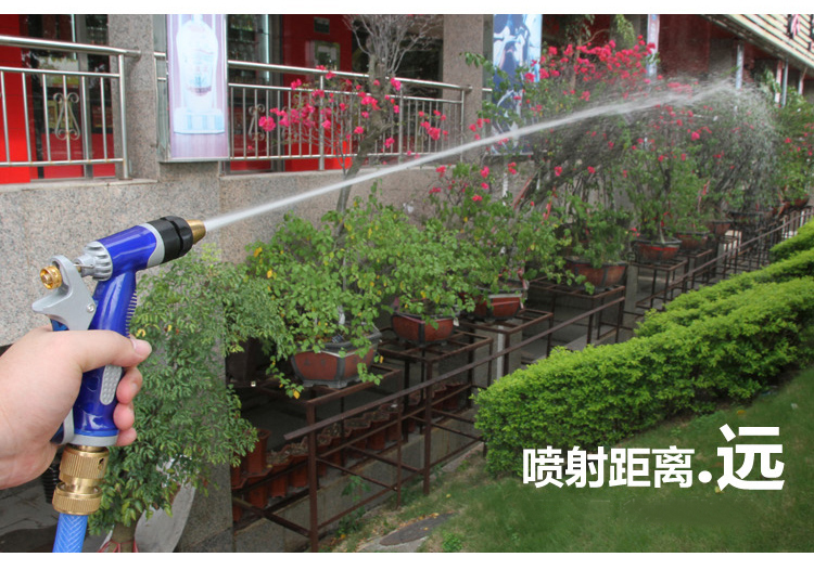 车旅伴 HQ-C1193 多功能海蓝洗车水管 家用浇花花园水管 4分水管（内径12mm）25米