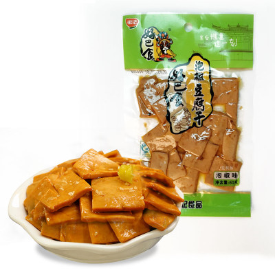 好巴食豆干小包装零食豆腐干泡椒风味四川特产办公室食品60g