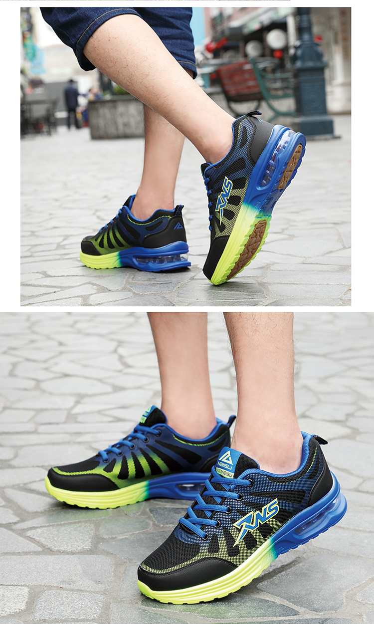 奈速2016情侣款运动鞋 男透气休闲鞋 女网面气垫鞋 跑步鞋 6321-6278